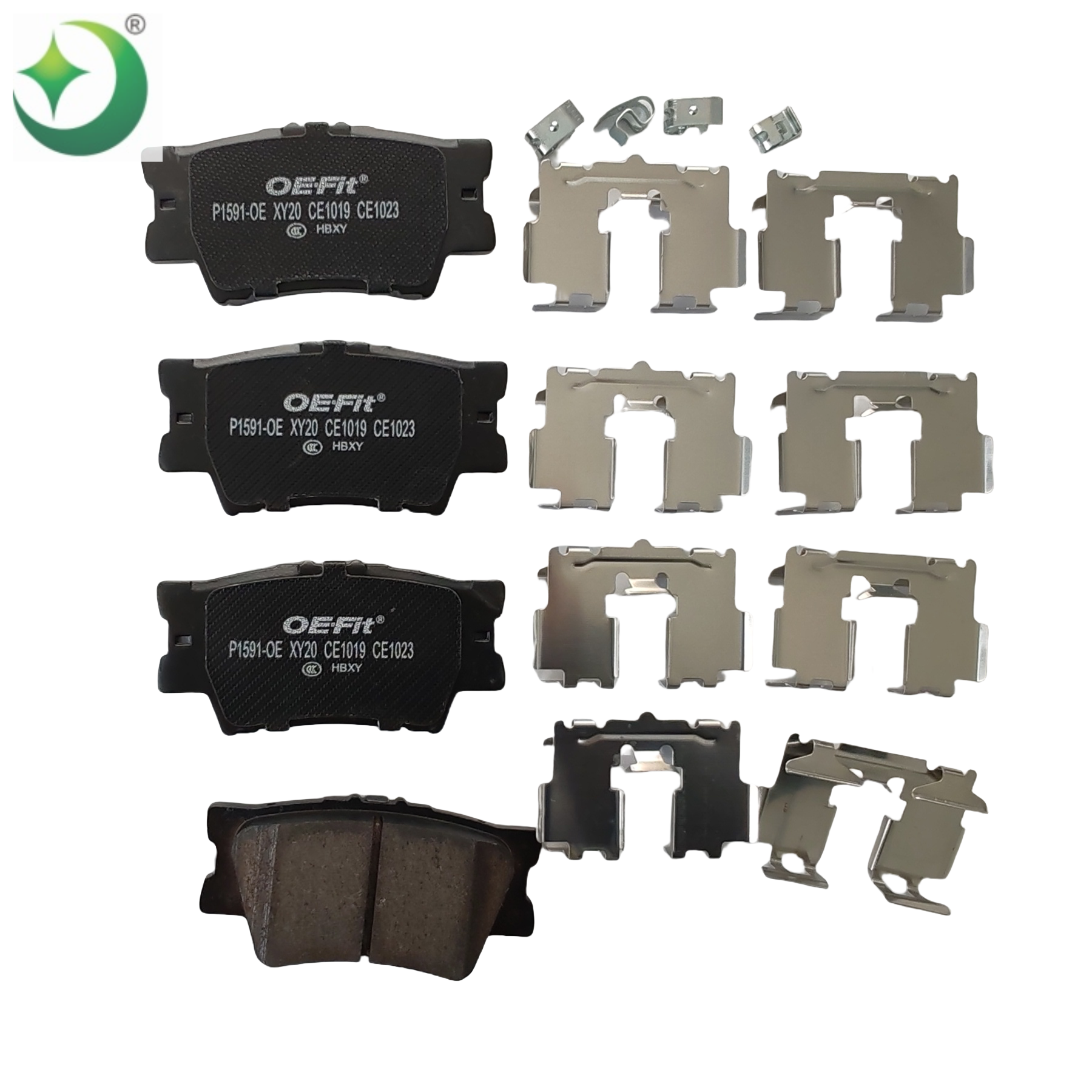 D1212-8332 04466-02220 Automatic Brake Systems Spare Parts Brake Pads for TOYOTA DAIHATSU