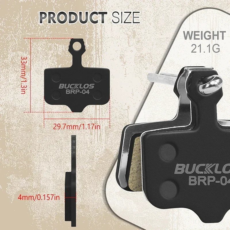 BUCKLOS Bicycle Disc Brake Pads Semi-metallic Disc Brake Pads for XO XX DB1 DB3 DB5 Disc Brake Pads