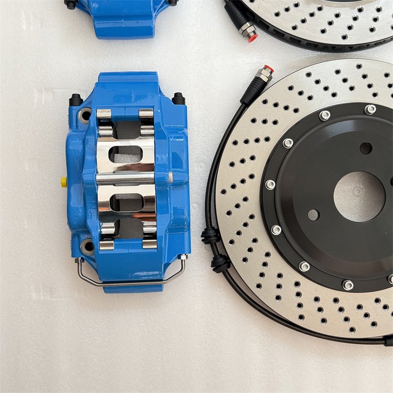 Jekit 4-Pot Brake Caliper 330*28mm Aluminium Disc Kit Smart 451 Front 17inch Rim Fits VW Golf Land Rover Chery A7 New Condition