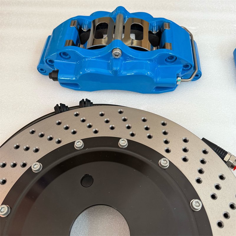 Jekit 4-Pot Brake Caliper 330*28mm Aluminium Disc Kit Smart 451 Front 17inch Rim Fits VW Golf Land Rover Chery A7 New Condition