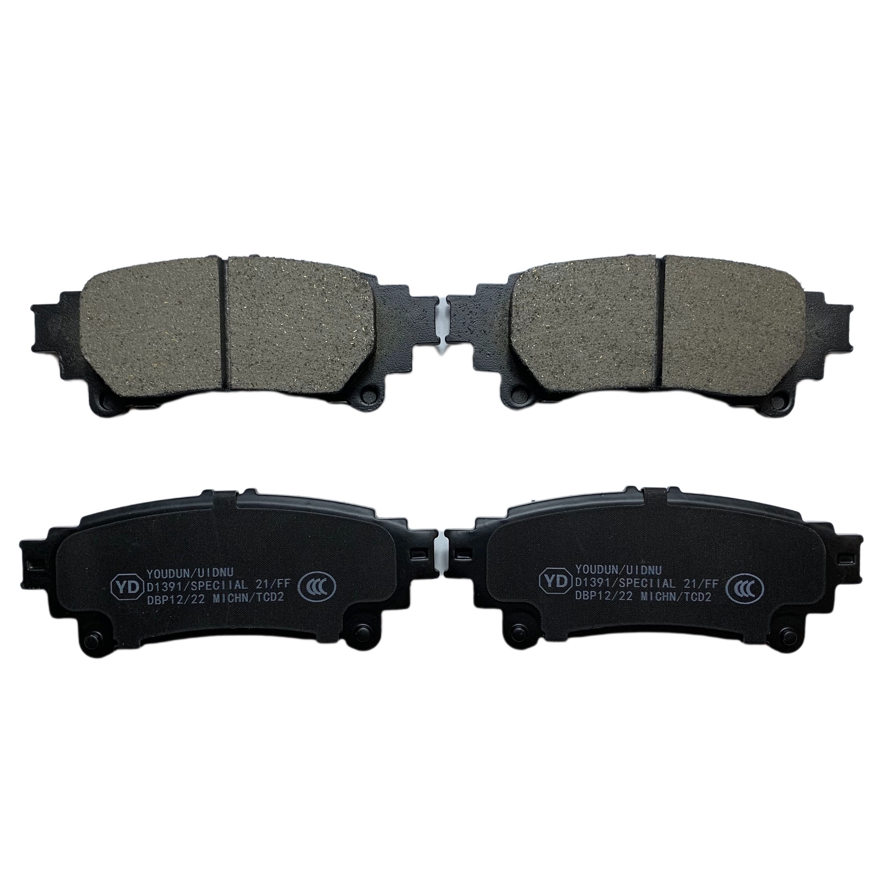 ODM Brake Pads OEM Ceramics for Toyota FORTUNER/HIGHLANDER 04466-0E010 0446647051 2491801 D1391 D2326 D2370 KD2095 SP1458 UIDNU