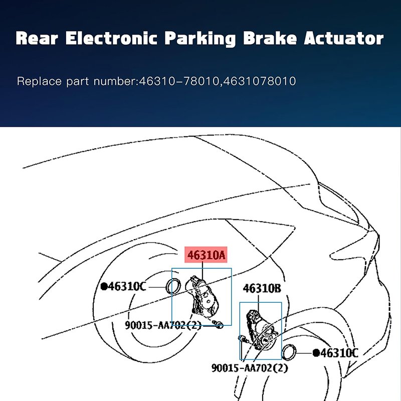 Parking Brake Actuator Brake Caliper Servo Motor Replacement 4631078010