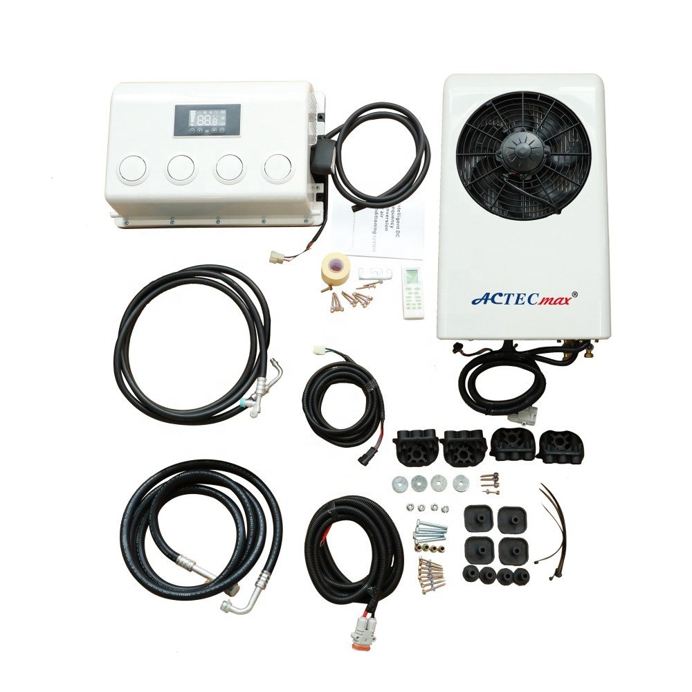 White Split Parking Cooler 24V RV AC Unit AC.161.066 Car Air Conditioner for Truck Cabin Electric Forklift 12V Air Conditioner