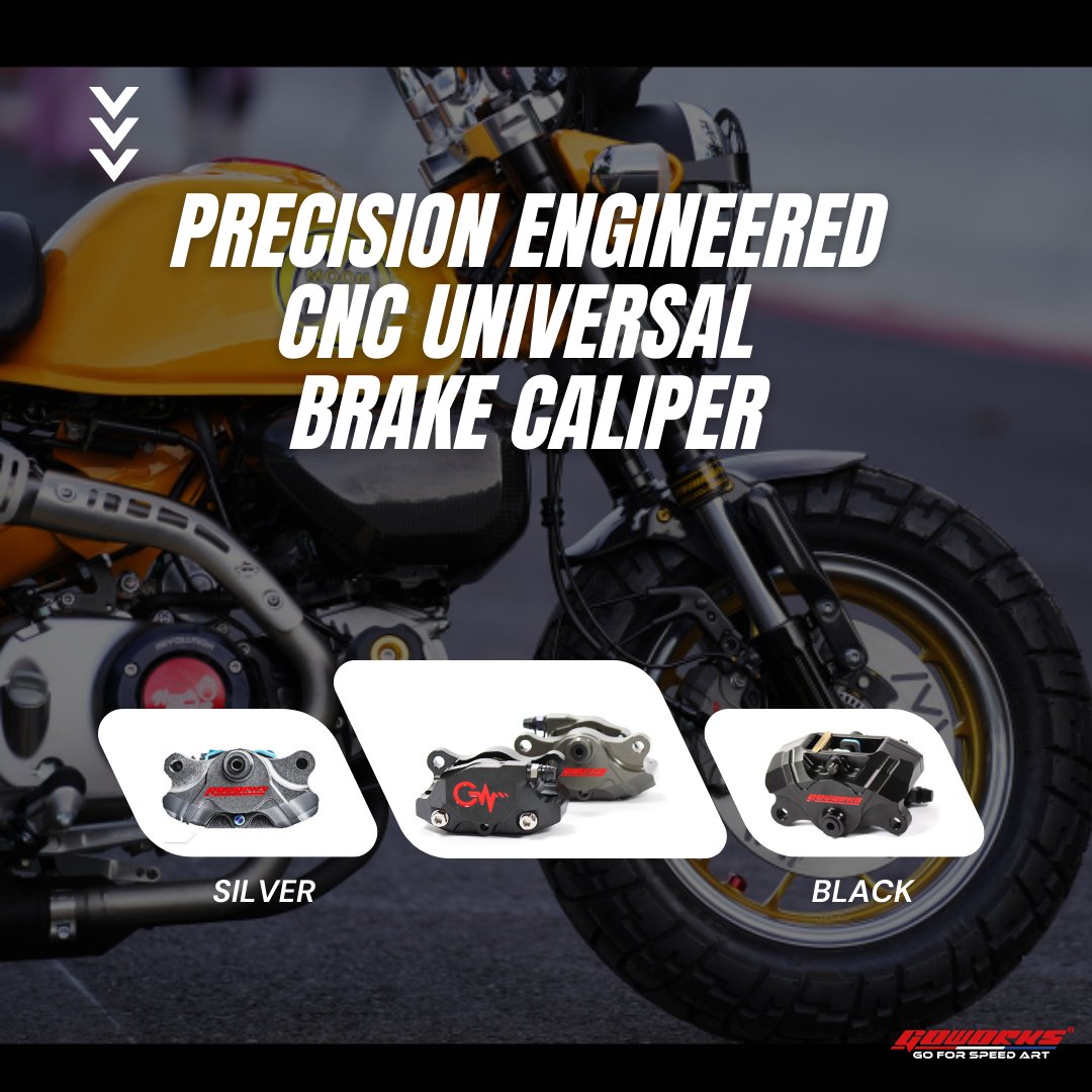 Precision Engineered CNC Universal Brake Caliper Motorcycle Cylinder Hydraulic Pump 2 Piston Aluminum