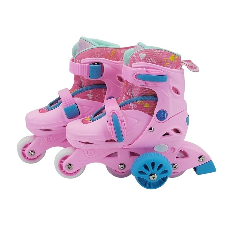 Wear Resisting Breathable Adjustable Roller Skates Removable Roller Skate Shoes for Begin Kids