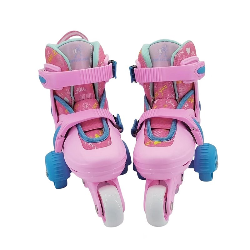 Wear Resisting Breathable Adjustable Roller Skates Removable Roller Skate Shoes for Begin Kids