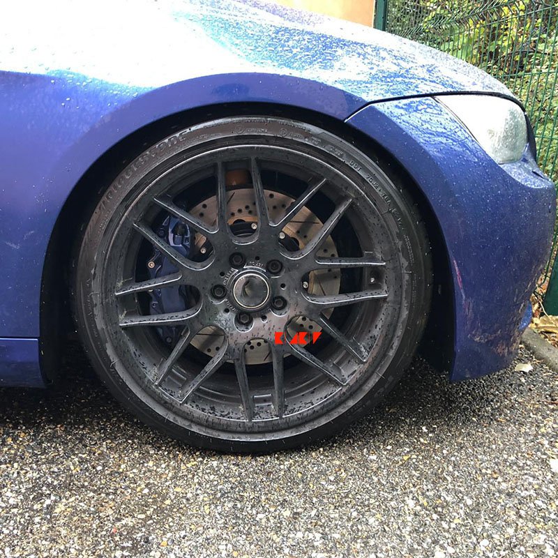KLAKLE Forged Car Modified Racing Brake Caliper 9040 6 Pot Brake Disc 355*32MM for BMW E91