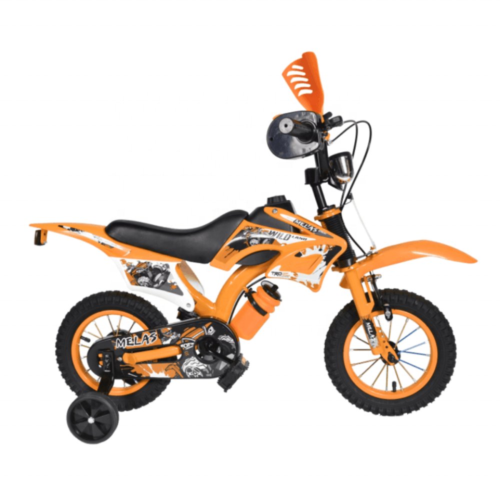 2024 Classic Kids Bike 16 Inch for Ages 3-9 Years Boys and Girls Motorbike Style Kids Bike