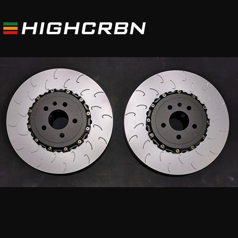 HIGHCRBN 374*36mm 2-piece Brake Disc Fixed Front for Audi RS3 8Y OE#4M0615301BJ