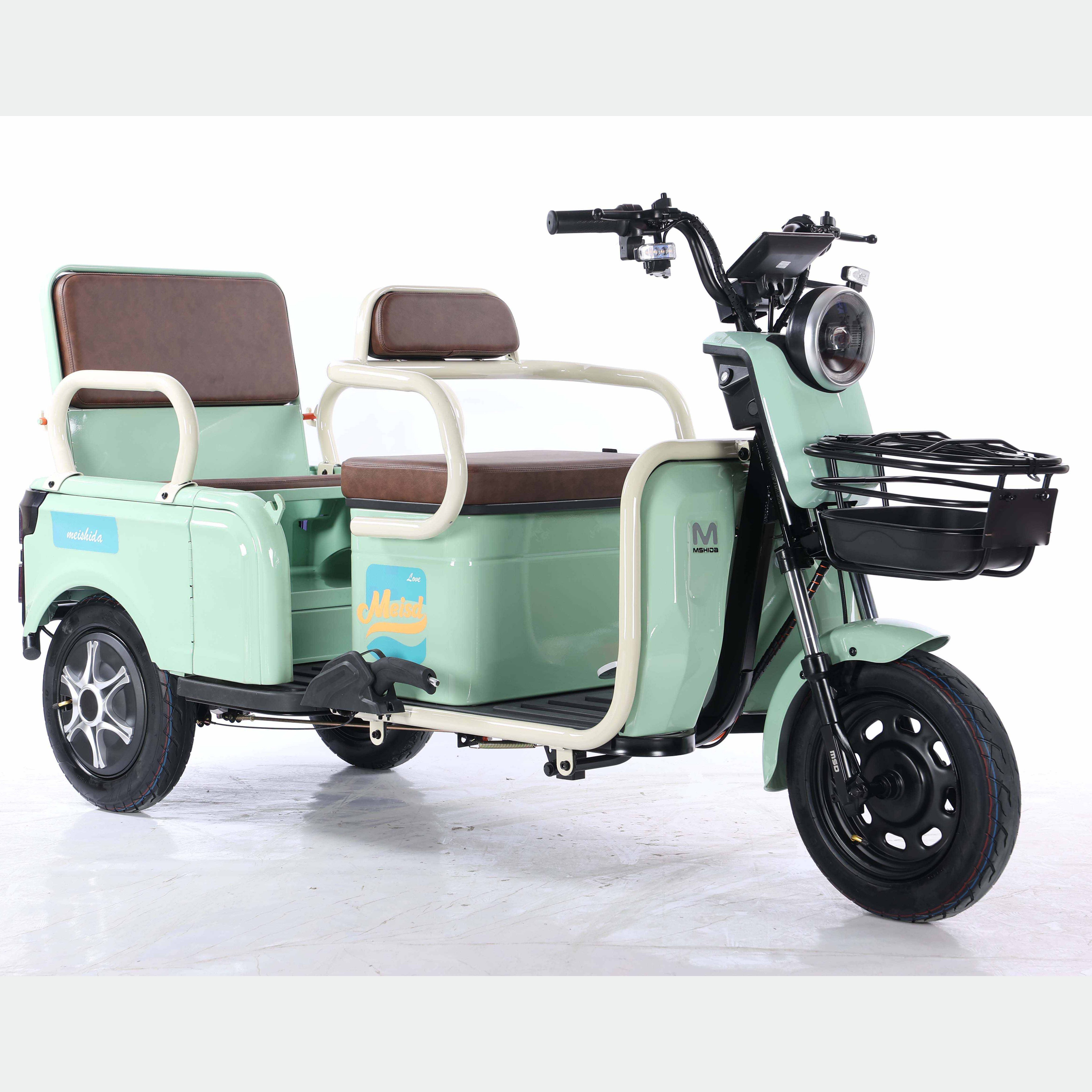 Tricyle Factory Electric Keke Tricycle for Adult 10 Digital 500W Eec / Coc Electric Passenger Tuk Tuk Electric Eec Open 300 Kg