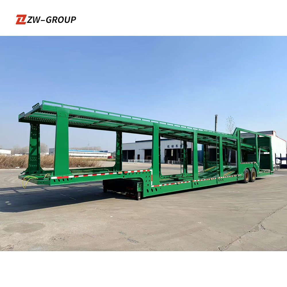 3 Axle 18 M 40 Transport Cars Double Deck Auto Cars Transport Trailer Car Carrying 8/10 Seats Carrier Semi Trailer