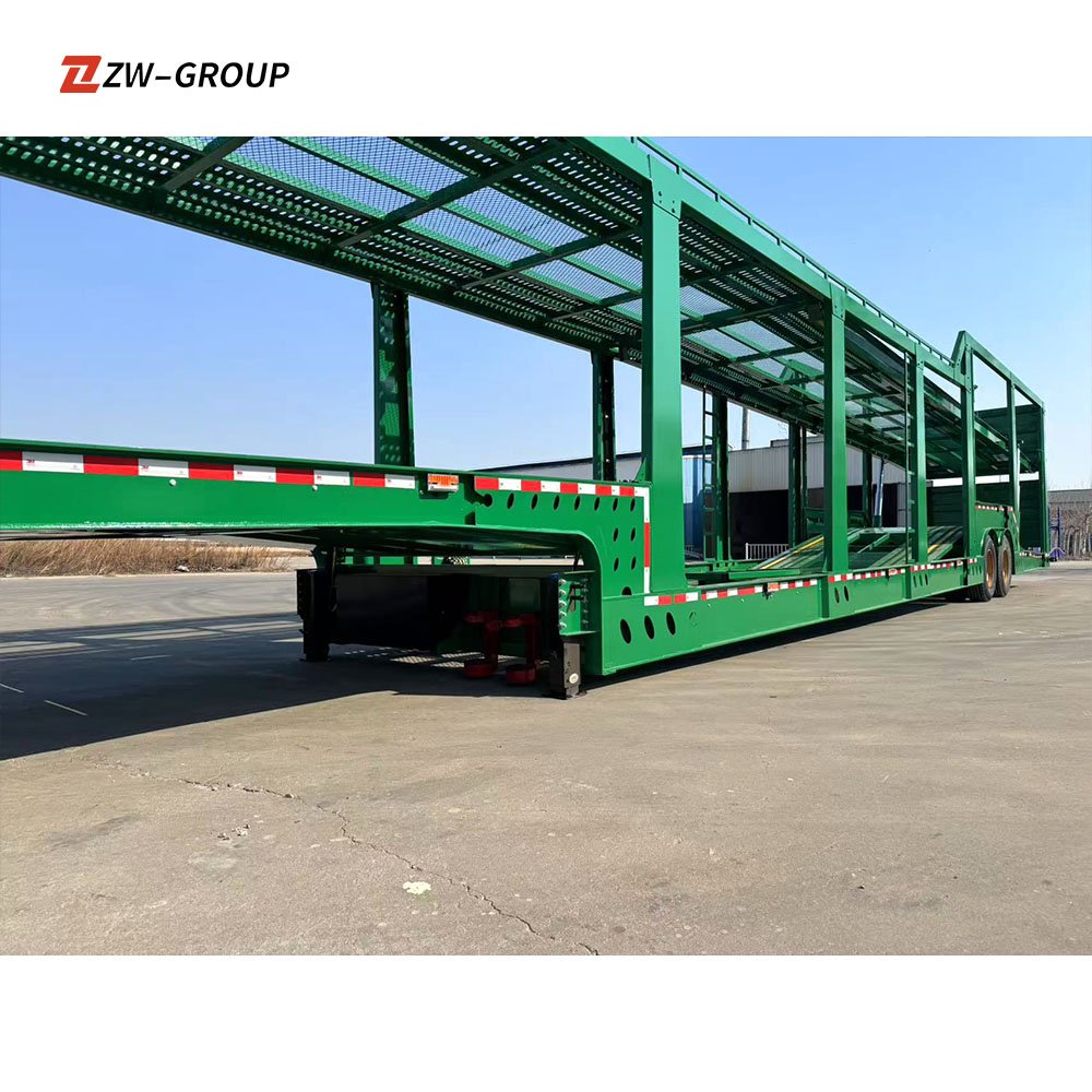 3 Axle 18 M 40 Transport Cars Double Deck Auto Cars Transport Trailer Car Carrying 8/10 Seats Carrier Semi Trailer
