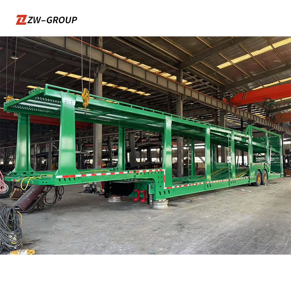 3 Axle 18 M 40 Transport Cars Double Deck Auto Cars Transport Trailer Car Carrying 8/10 Seats Carrier Semi Trailer
