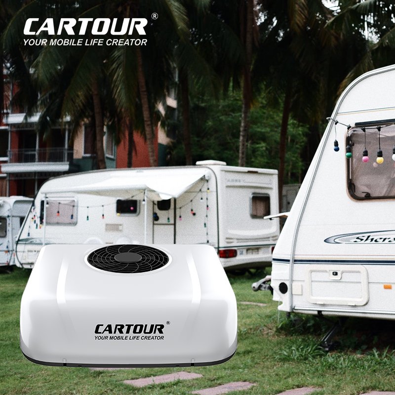 Electric R134a Refrigerant 12v Parking Air Conditioner Roof Mounted 7500 BTU Rv Air Conditioners