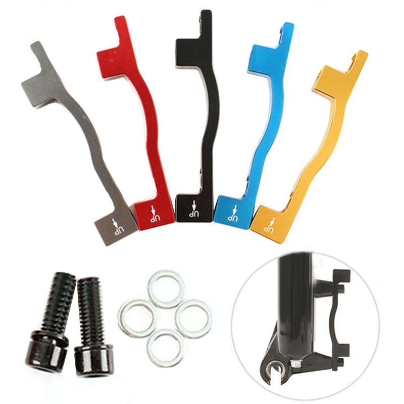 MTB Disc Brake Caliper Adapter 180/203mm Aluminium Moutain Bicycle Disc Brake Rotor Adapter Front Rear Cycling Accessory Adapter