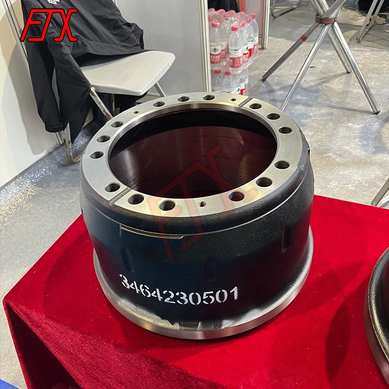 Chinese Factory Made Good Price Axle Spare Parts Brake Drum for Various Models German Type Brake Drum