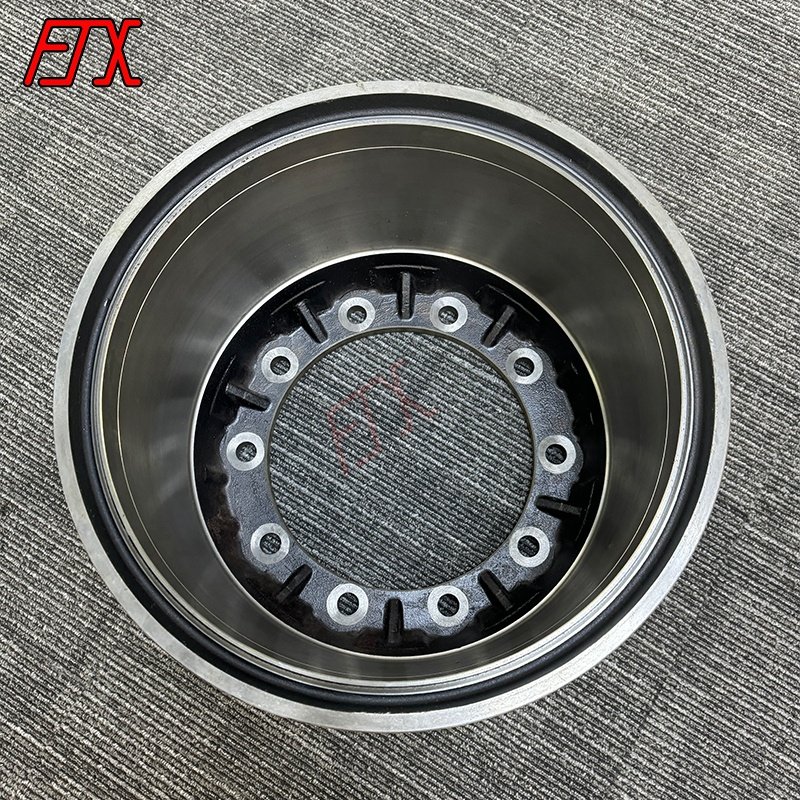 Chinese Factory Made Good Price Axle Spare Parts Brake Drum for Various Models German Type Brake Drum