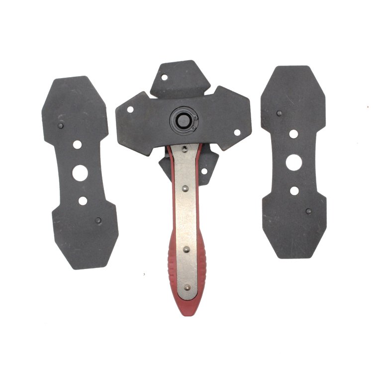 Brake Caliper Press Tool, Universal Car Ratcheting Caliper Piston Tool With 2 Pcs Steel Plates