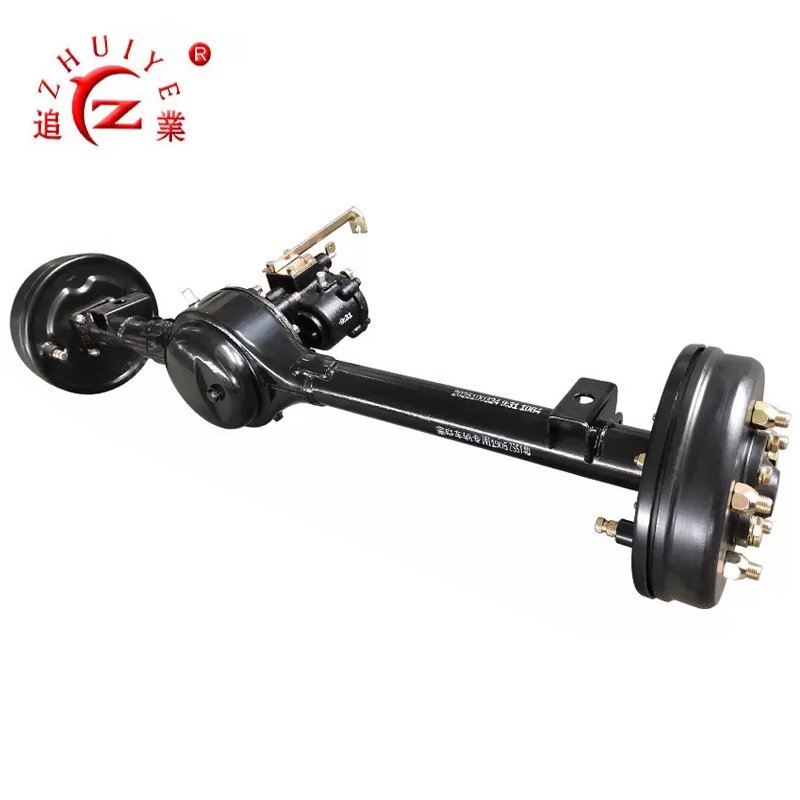 Three Wheel Motorcycle Booster Rear Axle With Mechanical Drum Brake for Loader Tricycle