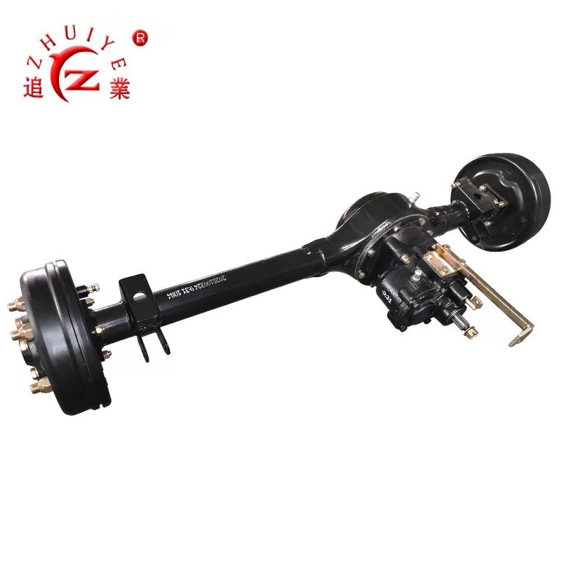 Three Wheel Motorcycle Booster Rear Axle With Mechanical Drum Brake for Loader Tricycle