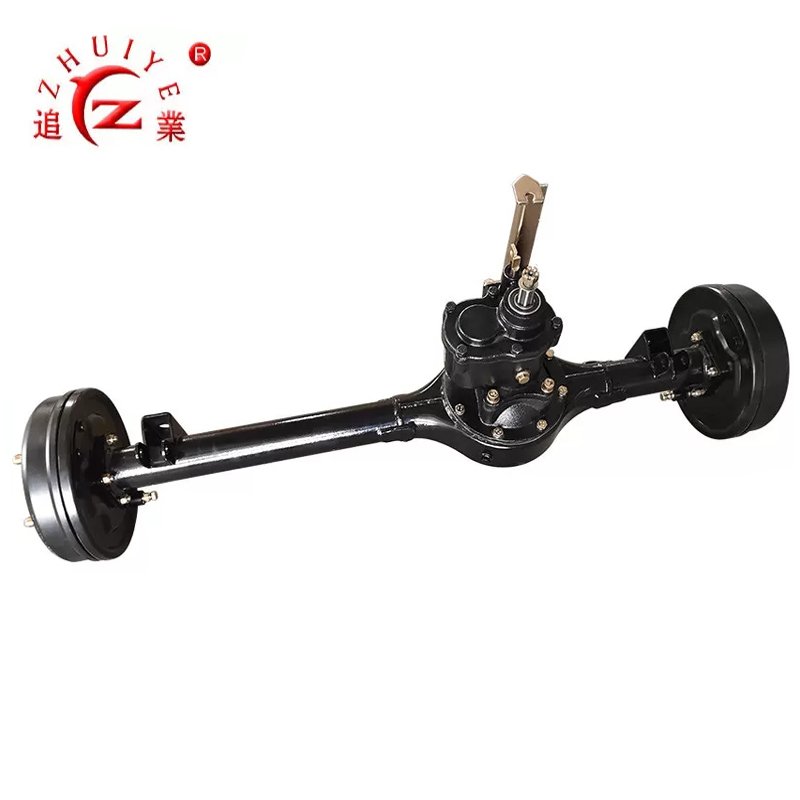 Three Wheel Motorcycle Booster Rear Axle With Mechanical Drum Brake for Loader Tricycle