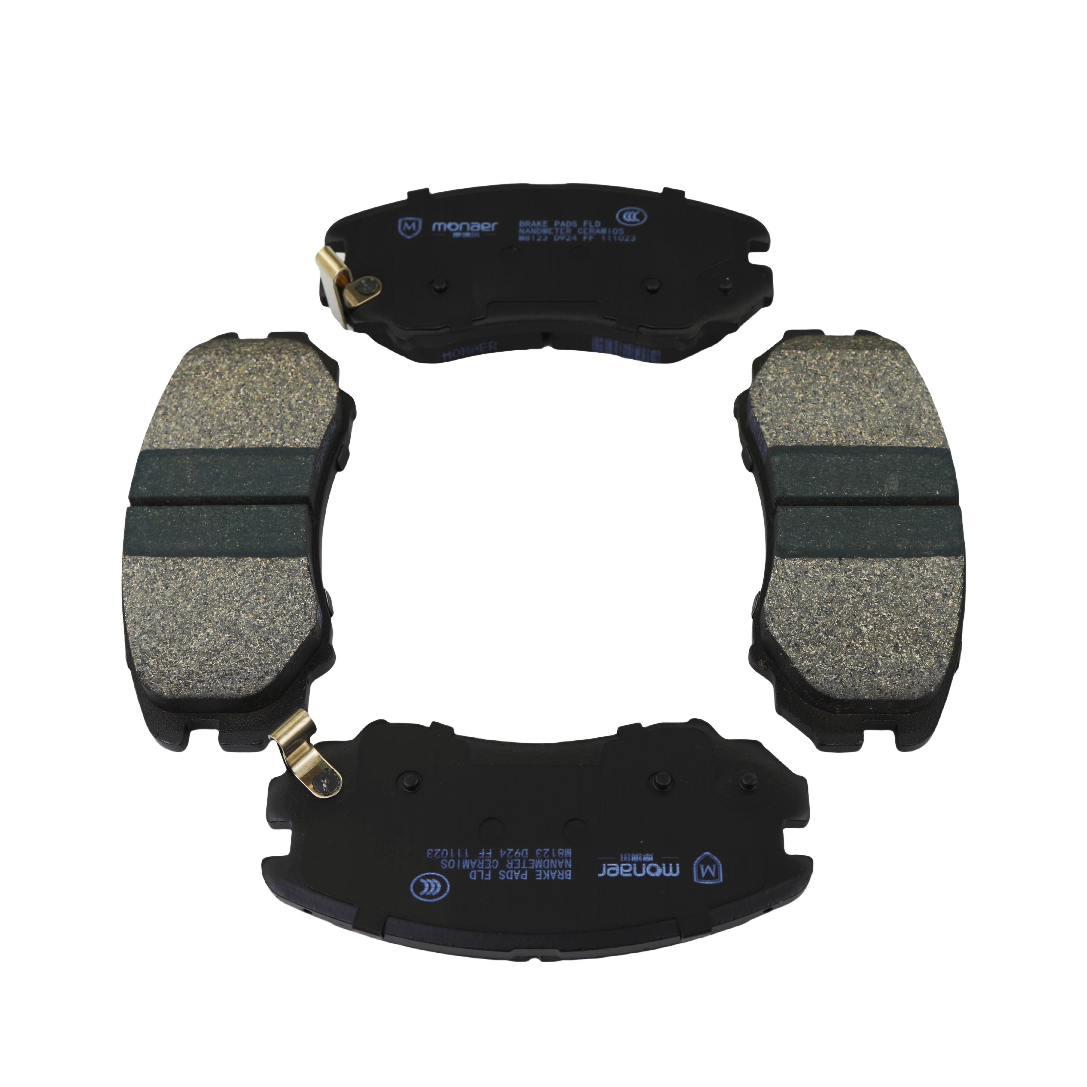 Monaer Brake Pads D924 Ceramic Front Disc Brake Pad for Hyundai KIA