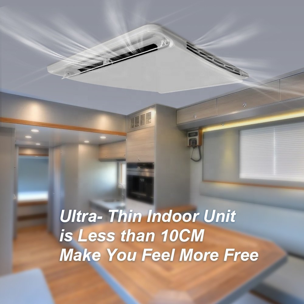 Gree R32 Auto Roof Mounted Air Conditioning for Motorhome Caravan 220V 110V Roof Top RV Air Conditioner 8000Btu 12000 Btu