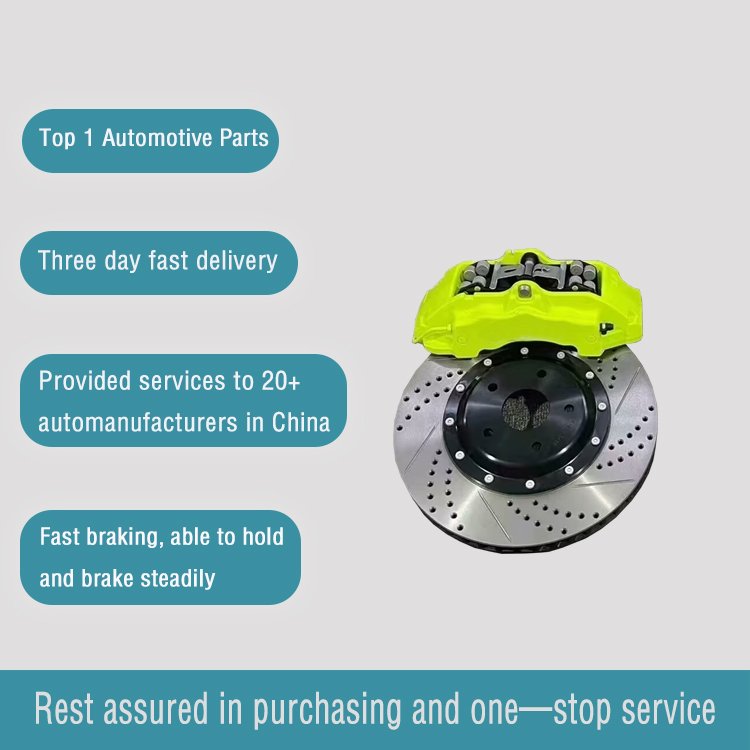 Factory Customized Auto Brake Casting 18Z 6 Pot Aluminum Brake Caliper355/380MM Rotor for VW Tiguan PASSAT Polo Golf GTI EOX CC