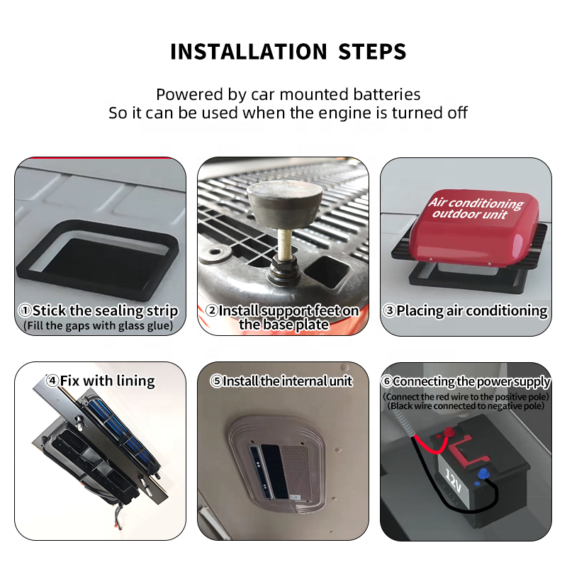 Mini 12 Volt Auto Parking Conditioner Roof Top Roof Top Conditioning Parking Air Accondi Parking Air Conditioner 12v 24v