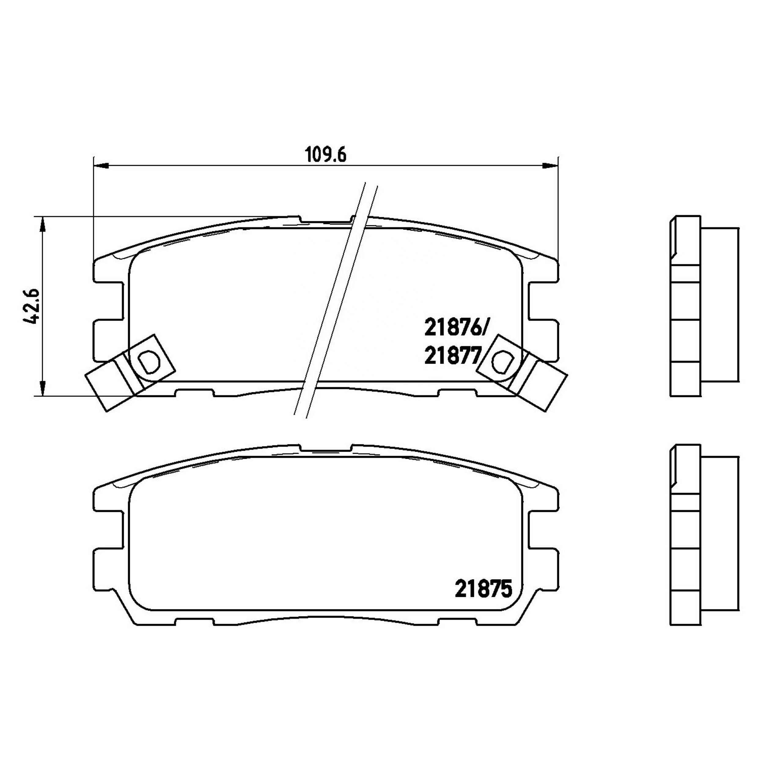 High Performance Factory Auto Parts Brake Pads (Pastillas De Freno) OEM Disc D580/wva 21875/21876/21877/23364 Is Rear Axle Brake