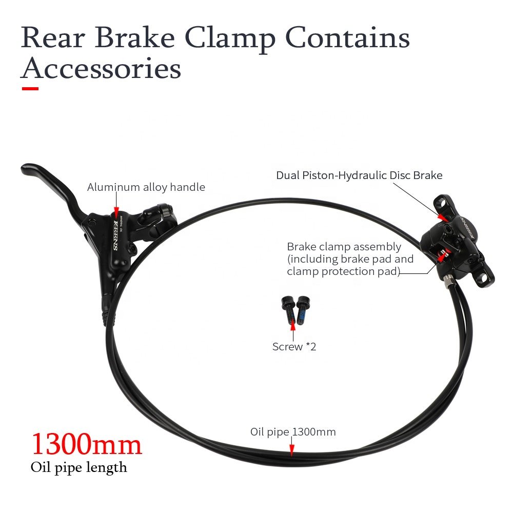 KEENS HD-M007 MTB Bicycle Hydraulic Disc Brake Set 160mm Calipers Adapter 900/1300 Hydraulic Disc Brake of Mountain Bike