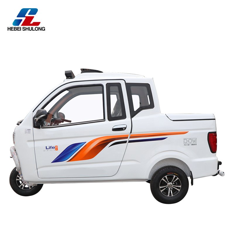 Factory Fuel Three Wheels Enclosed Cargo Motorized Tricycles
