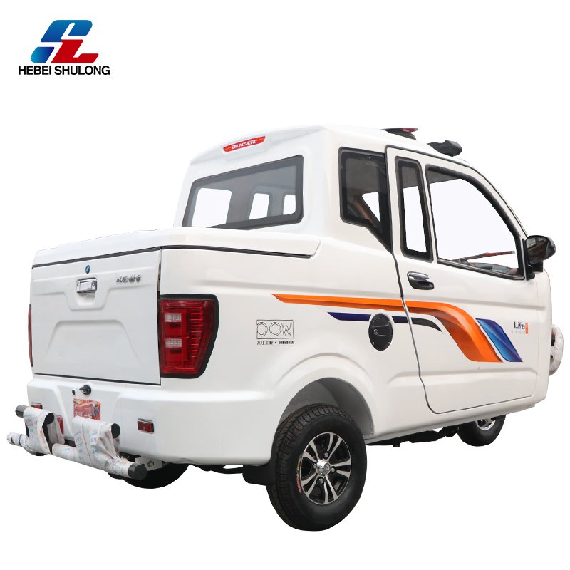 Factory Fuel Three Wheels Enclosed Cargo Motorized Tricycles