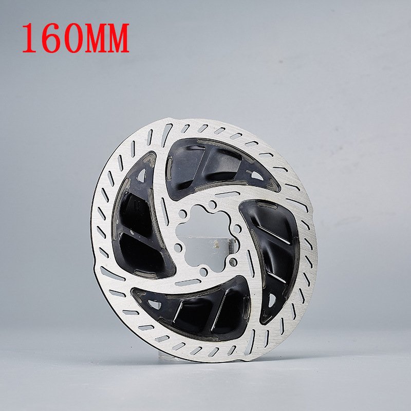 New 160mm Wear-Resistant Heat Dissipation Disc Brake Pad for Mountain Bikes Road Bicycles BMX Six Nail Oil Brake Disc Brake Pad