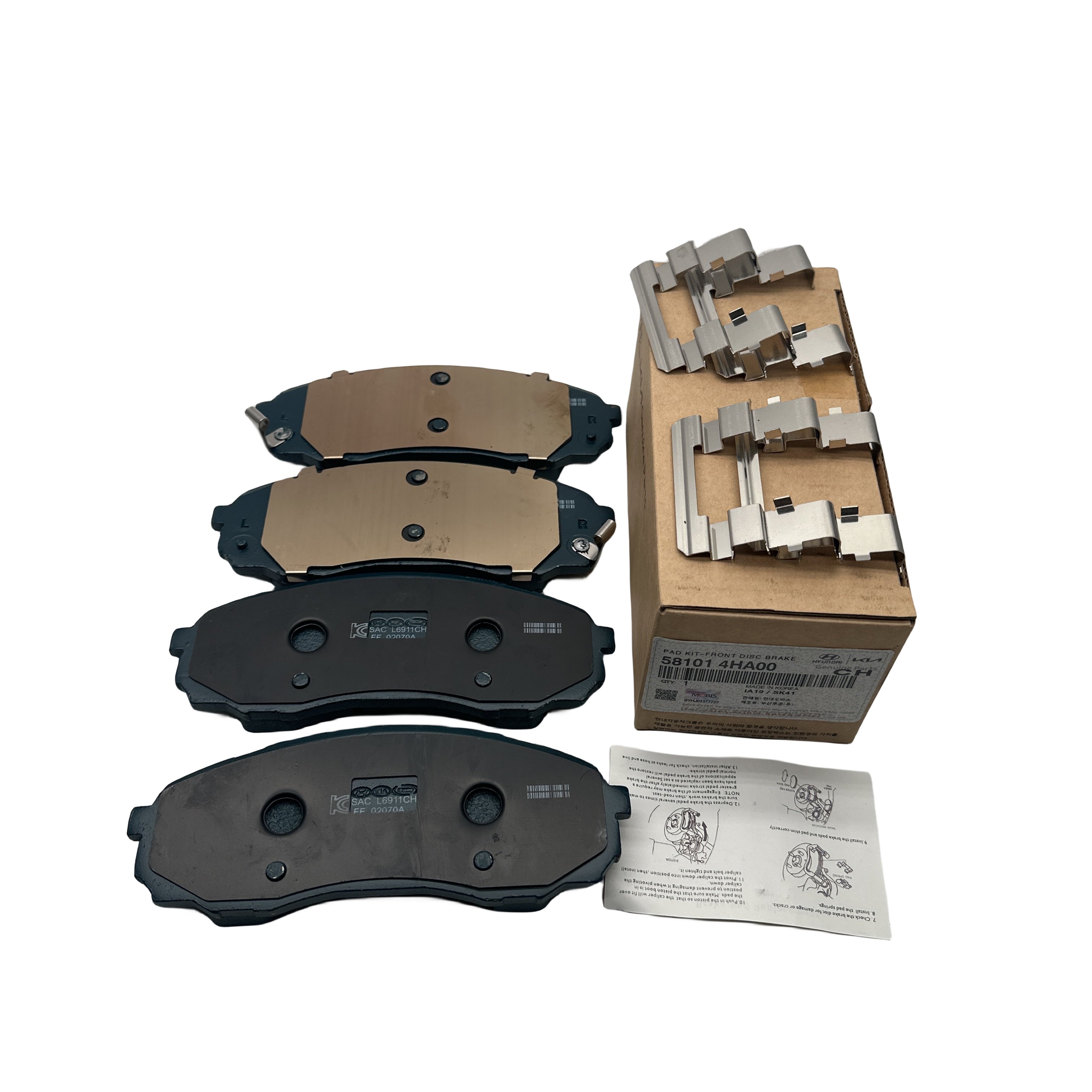 58101-4HA00 Brake System Automotive Parts Spare Ceramic Disc Front Brake Pads OEM 581014HA00