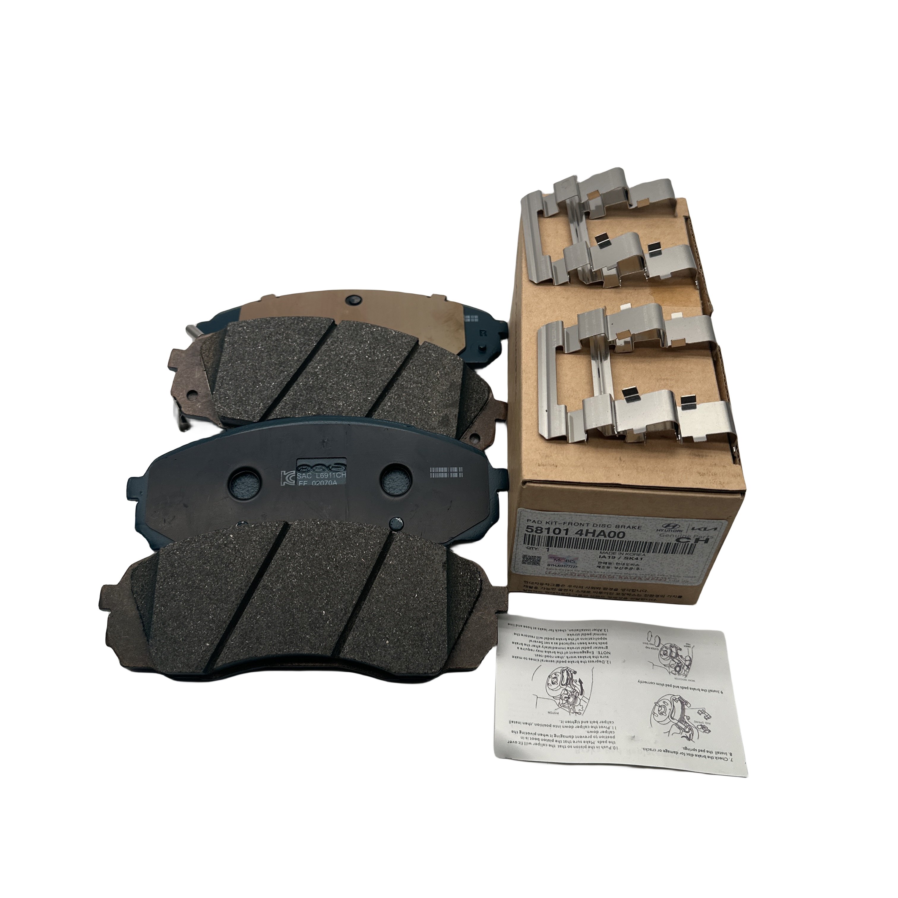 58101-4HA00 Brake System Automotive Parts Spare Ceramic Disc Front Brake Pads OEM 581014HA00
