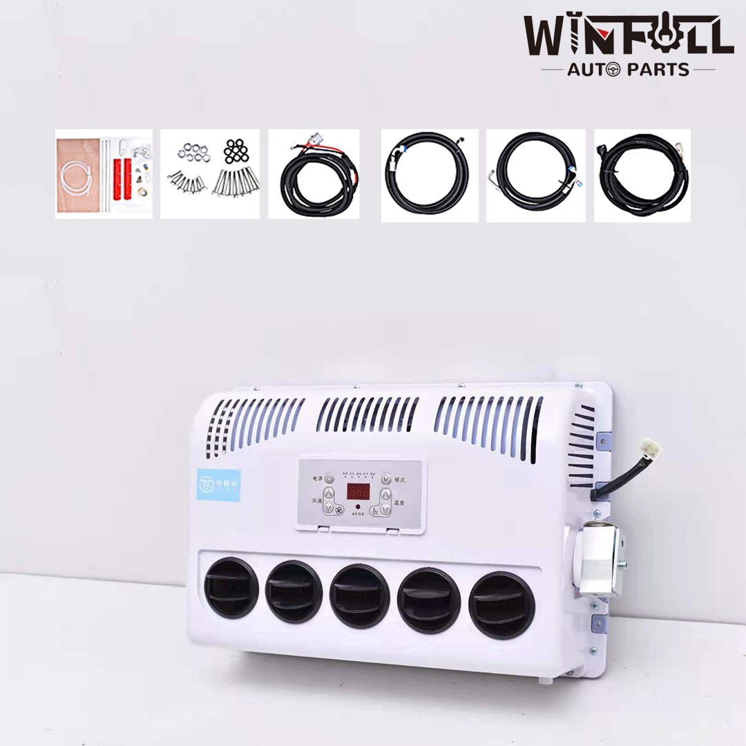 12V 24V DC Truck Air Conditioning System Parking Cooler Air Conditioner for Heavy Truck Construction Vehicles