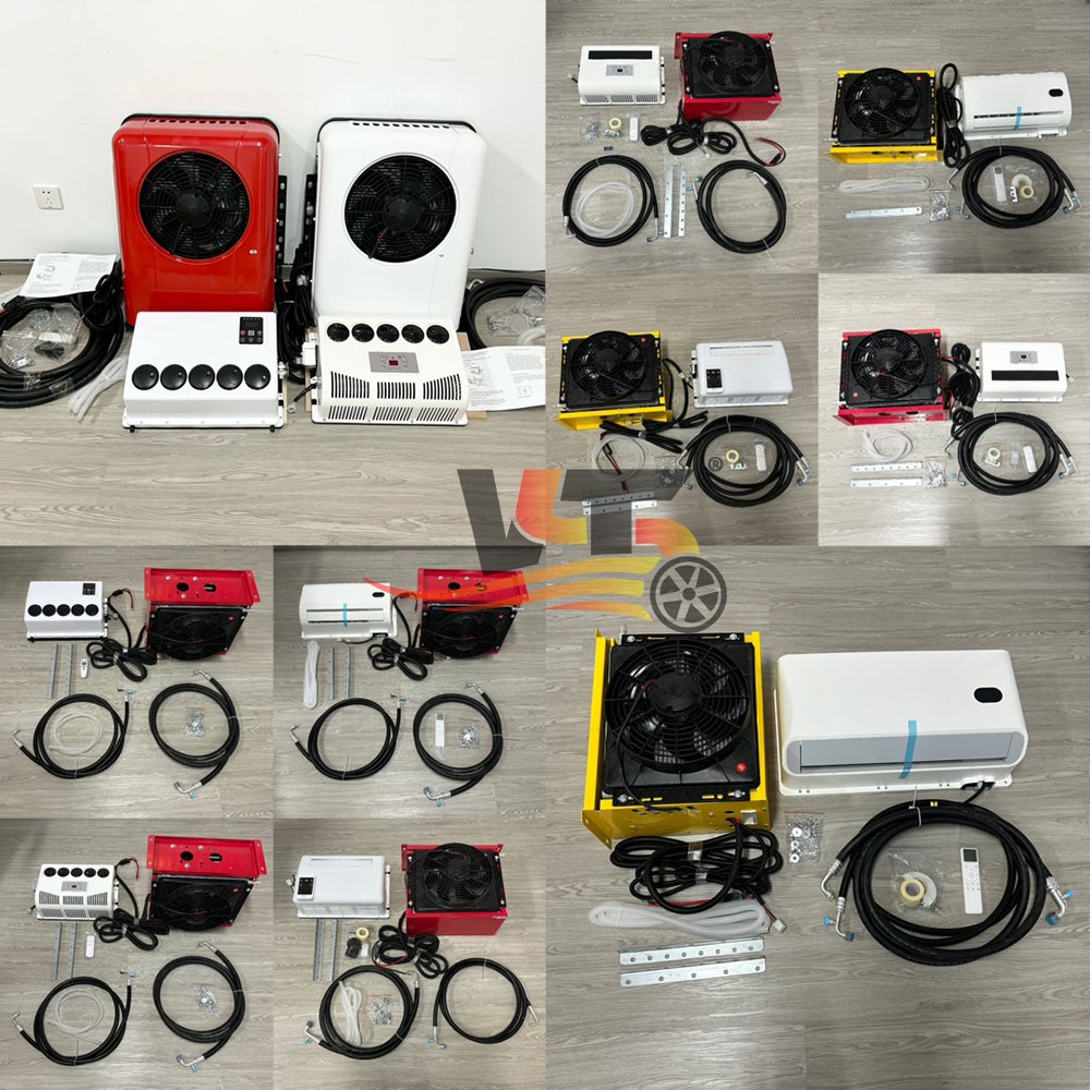 12V Parking Air Conditioner 12 Volt Car Camping Truck Car Electric Air Conditioner Semi Truck Ac Unit Parking Cooler Customer's