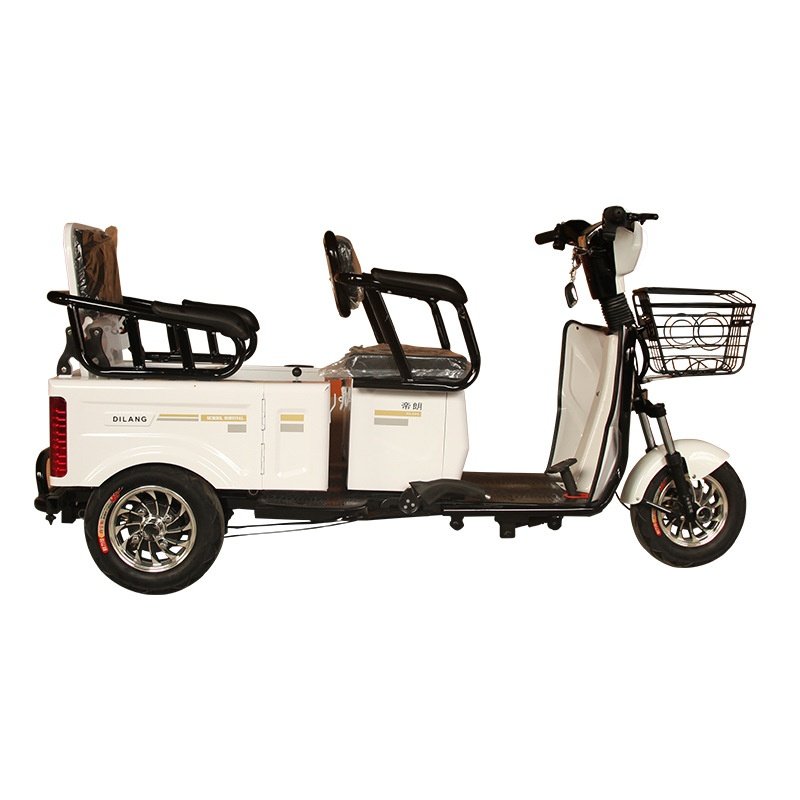 High Quality 3 Wheel Electric Cargo Tricycle Drum Brake Electric Passenger Tricycle for Elderly
