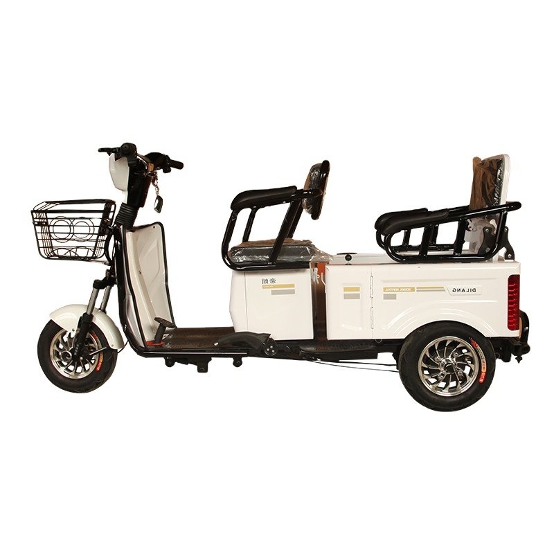 High Quality 3 Wheel Electric Cargo Tricycle Drum Brake Electric Passenger Tricycle for Elderly