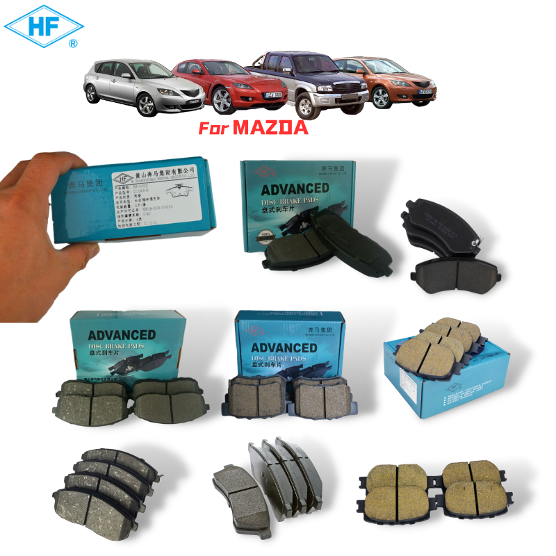 Use for Mazda 2 3 6 CX3/5/7/8/9 MX5 Brake Pad Carbon Fiber/Ceramic/Semi Metal Brakes Pads Wholesale Front Brake Pad Set