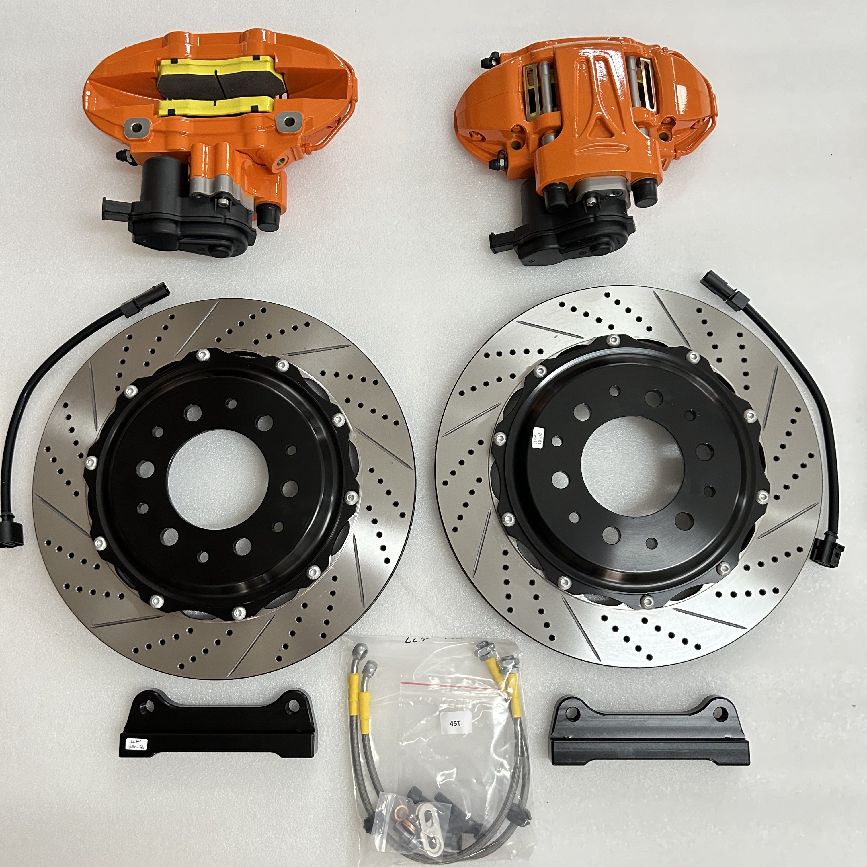 Jekit Integrated Brake Caliper 380x28mm Rear Auto Brake System Free Fit for Voyage Forester Rav4 Land Cruiser 200 A7 Models