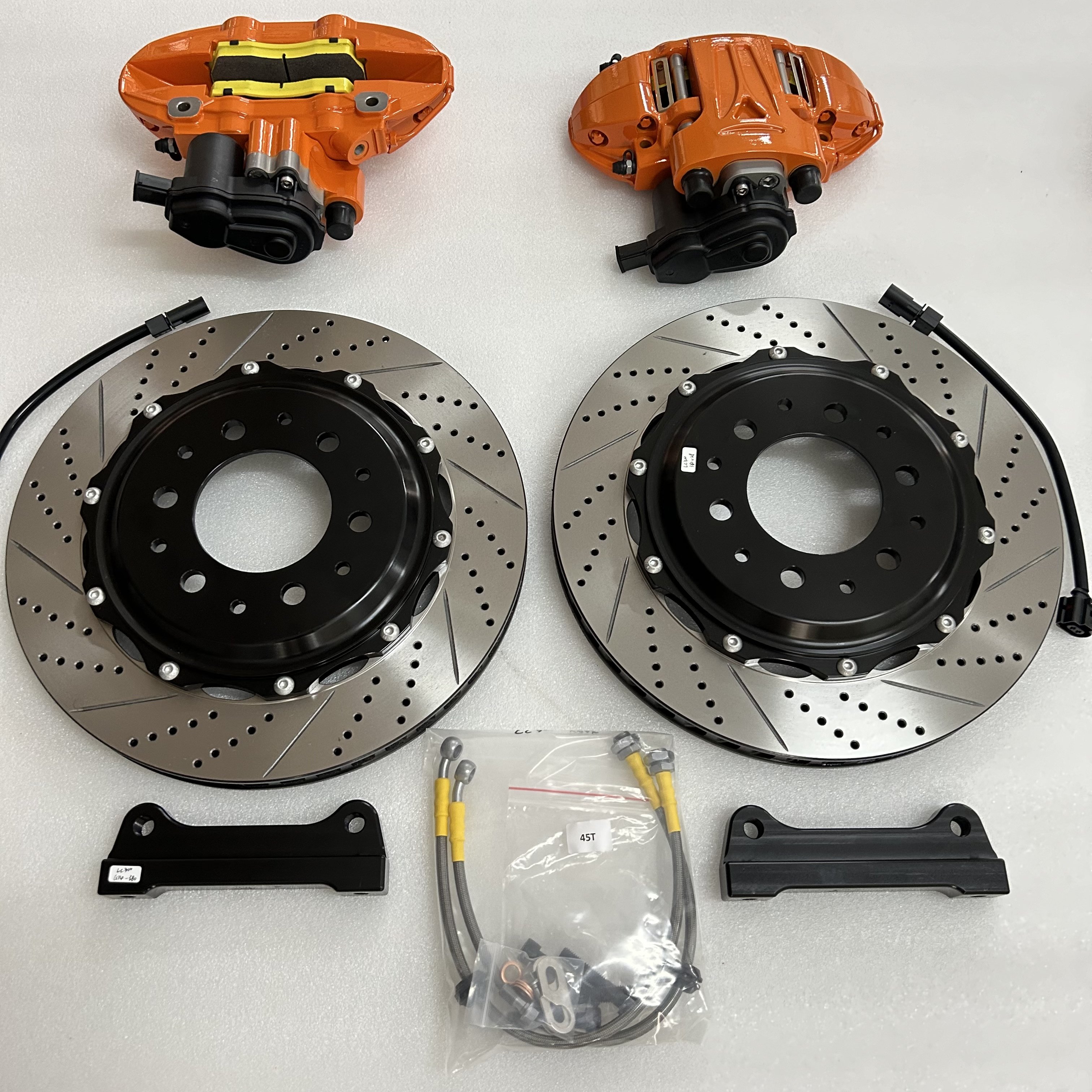 Jekit Integrated Brake Caliper 380x28mm Rear Auto Brake System Free Fit for Voyage Forester Rav4 Land Cruiser 200 A7 Models