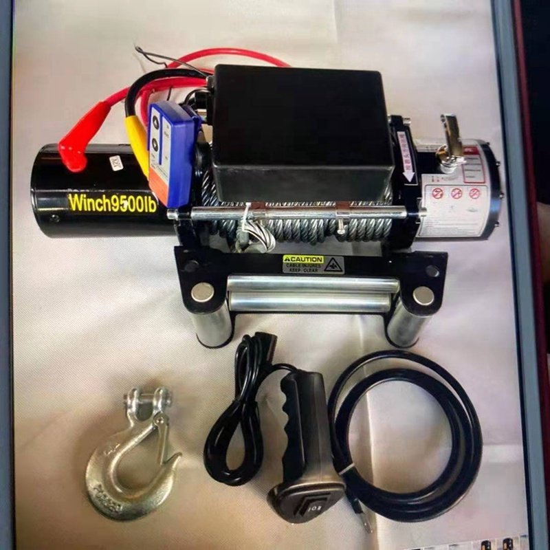 12V /24V Steel Cable Wire Rope Electric Winch 15000lbs for Car