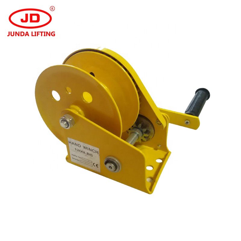CE Approved 1200-2600LBS Auto Brake Hand Winch with Cable