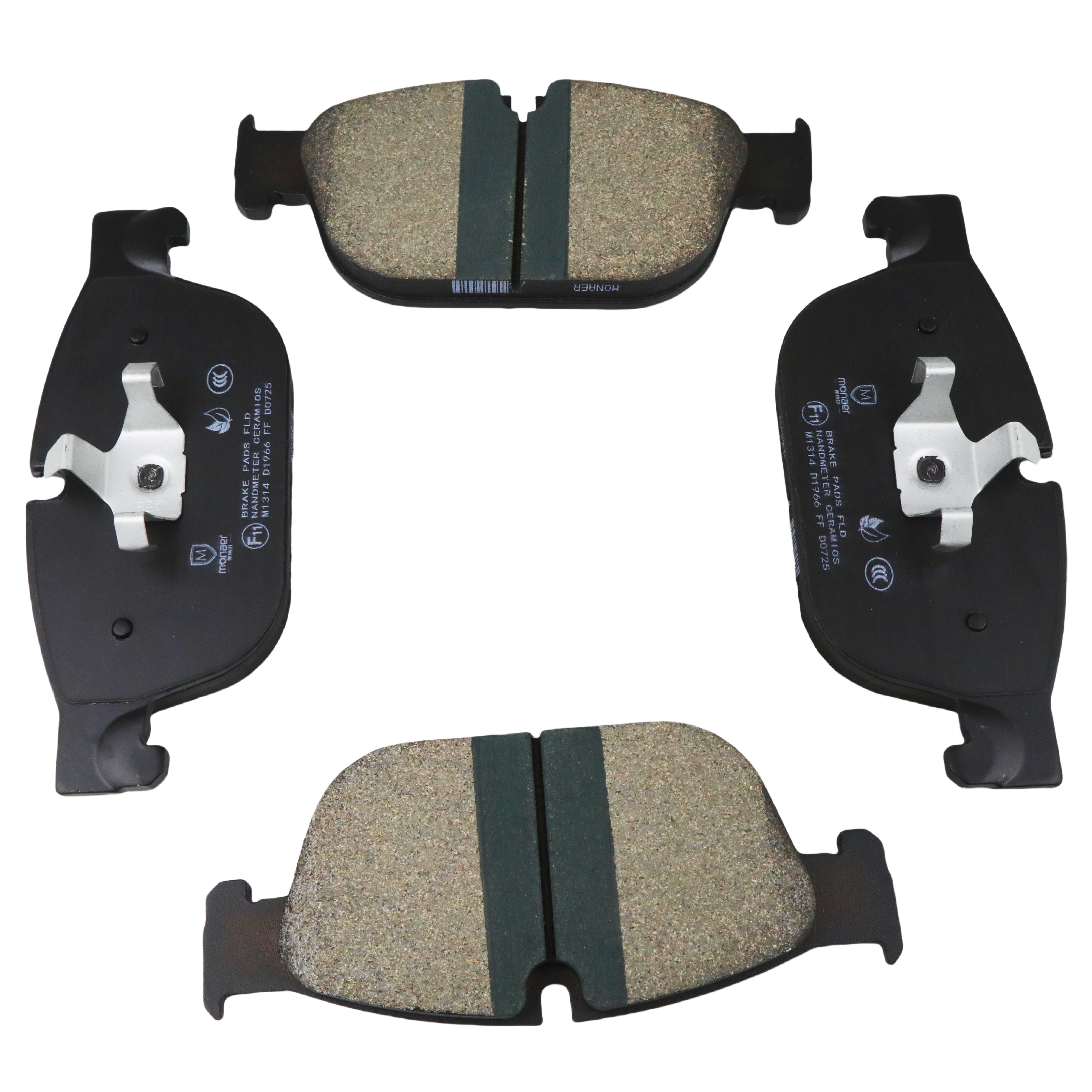 Monaer Brake Pads D1966 Ceramic Front Disc Brake Pad for PEUGEOT
