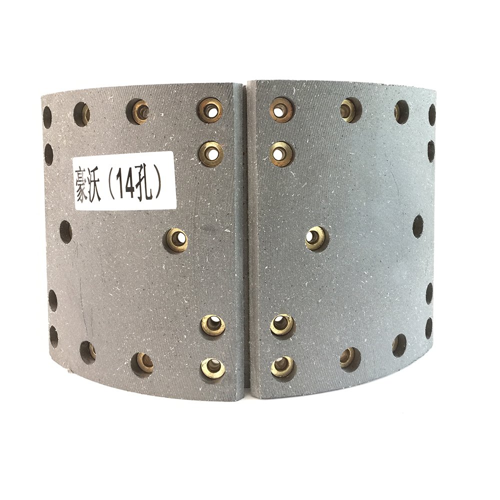 Sinotruk Parts Casting Iron Howo 14 Holes Brake Shoe AZ9231312070 Good Quality Heavy Duty Truck Parts Brake Shoe