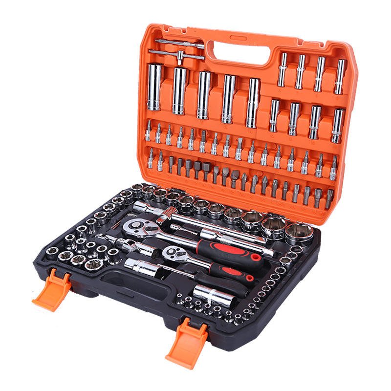 Auto Repair Socket Tool Sets Kit 35 PCS Butterfly Brake Wheel Cylinder CRV Hand Tool Set Herramientas Automotriz