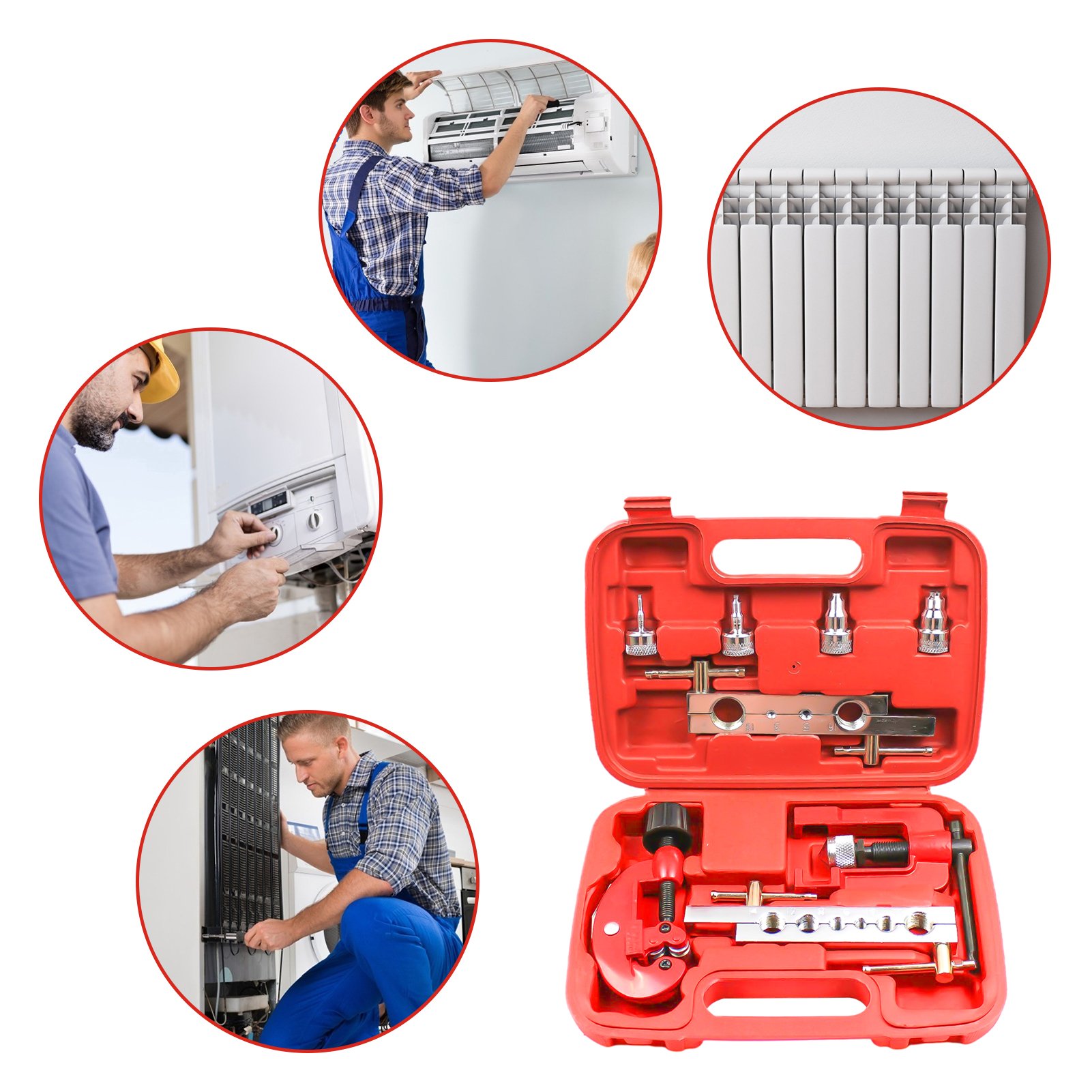 3-19mm Tube Cutter Tool Kit Copper Brake Fuel Pipe Repair Double Flaring Dies Tool for Cutting Flaring Tools for Refrigeration