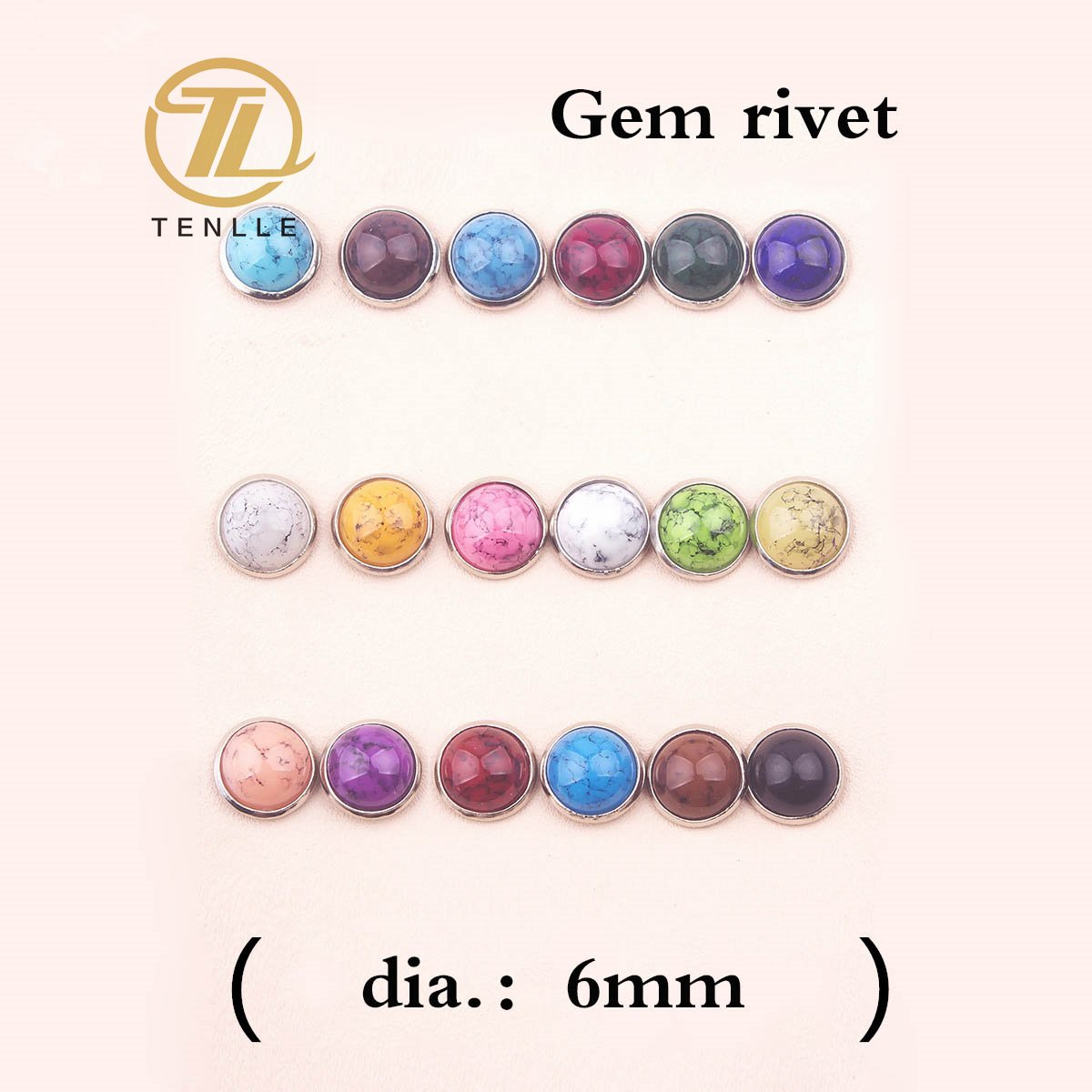 Colorful Artificial Gem Mushroom Rivets Cap Stud for Bag Clothes Leather Decoration DIY Craft Accessory